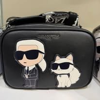 Karl Lagerfeld Small Crossbody Bag with Logo Strap